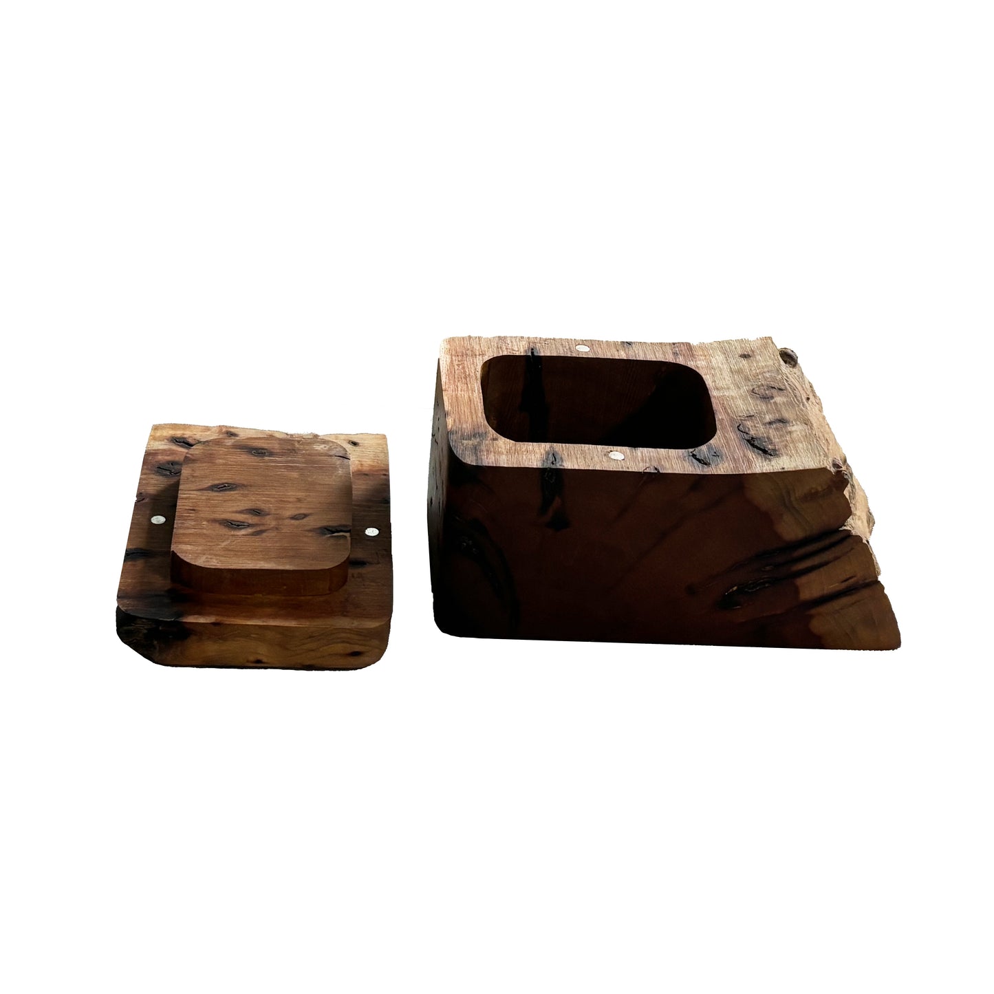 Live edge decorative box with lid