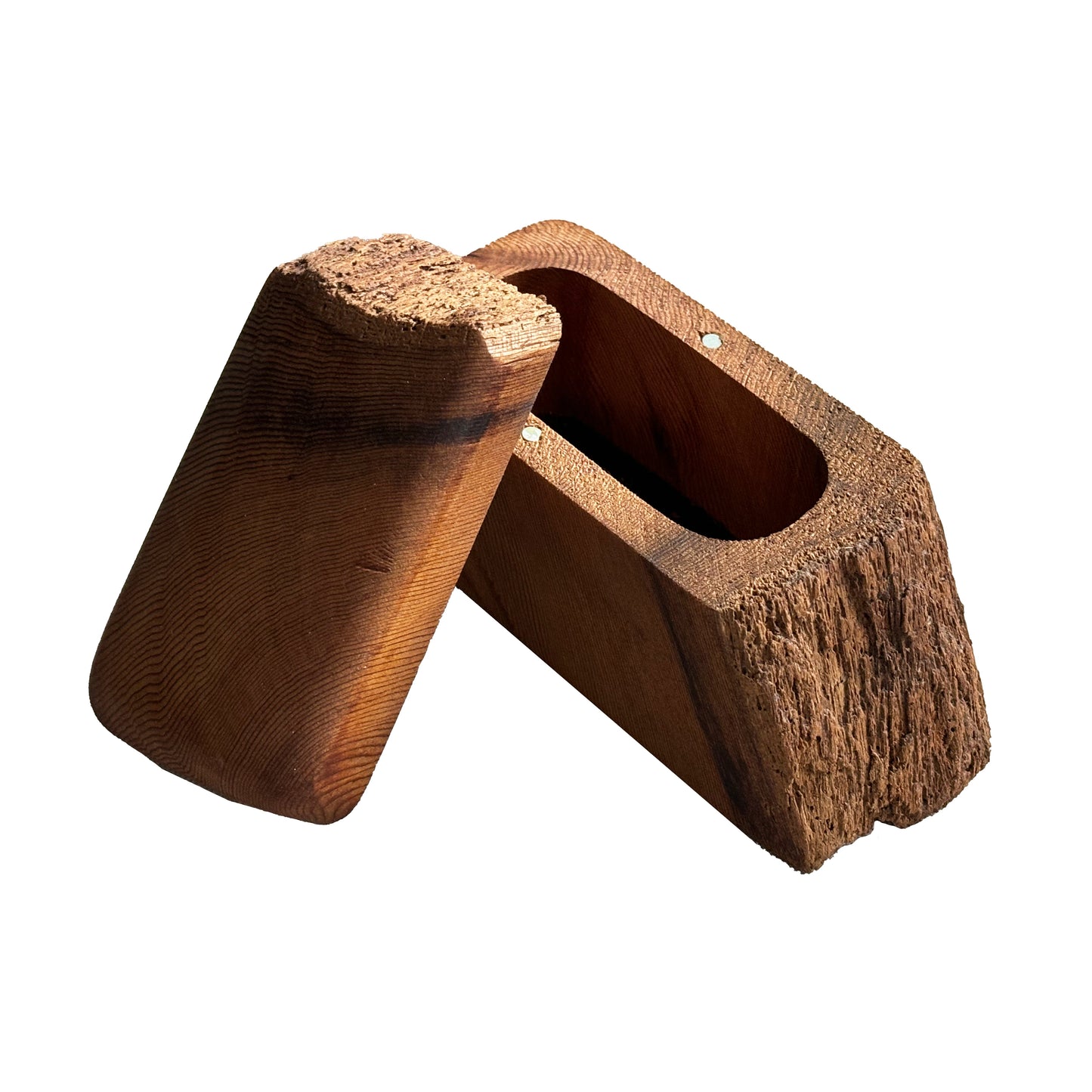 Live edge decorative box with lid