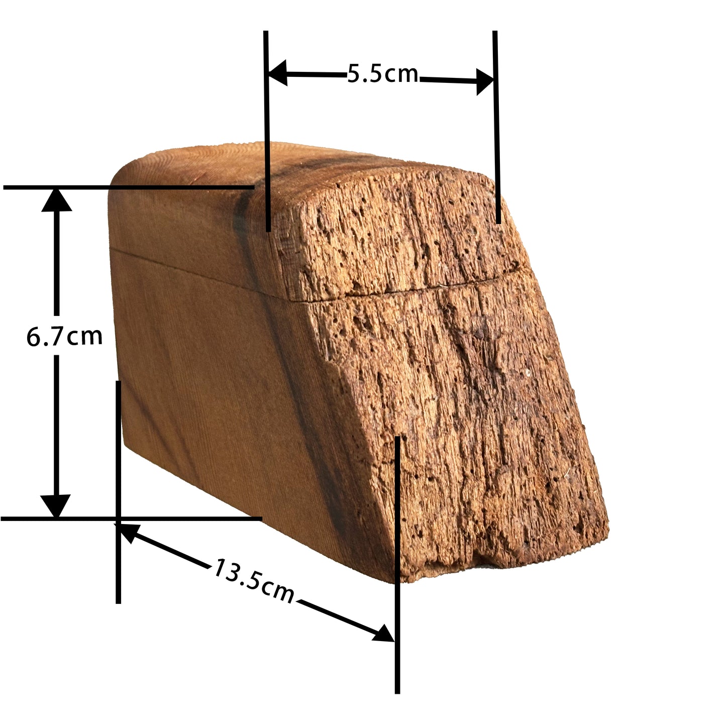 Live edge decorative box with lid