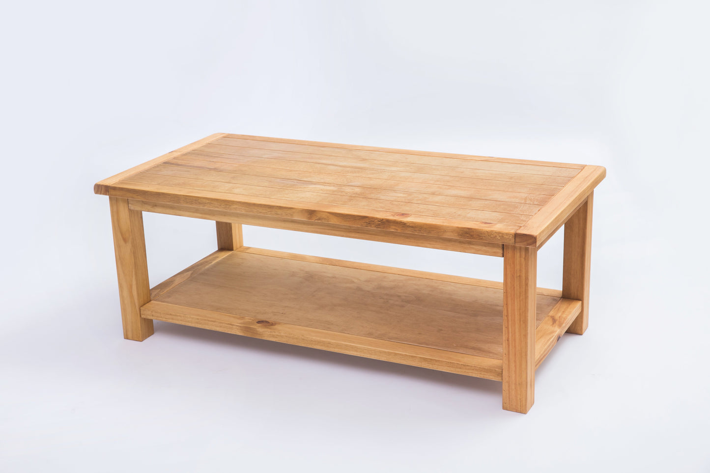 Ready-to-assemble solid wood coffee table