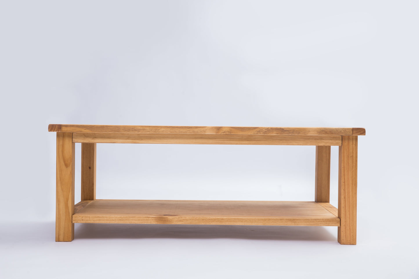 Ready-to-assemble solid wood coffee table