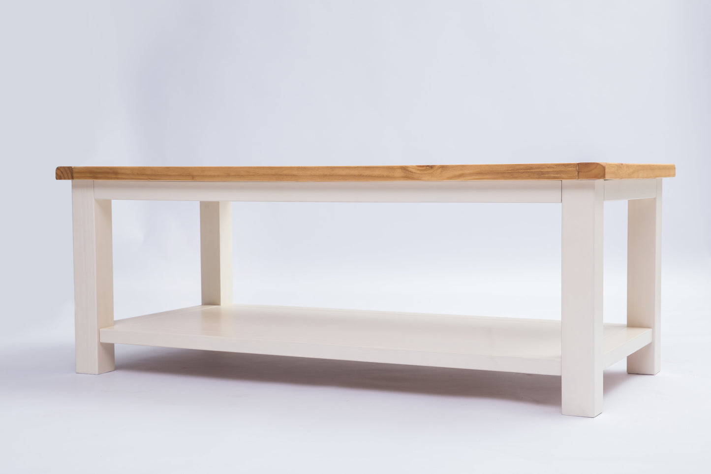 Ready-to-assemble solid wood coffee table