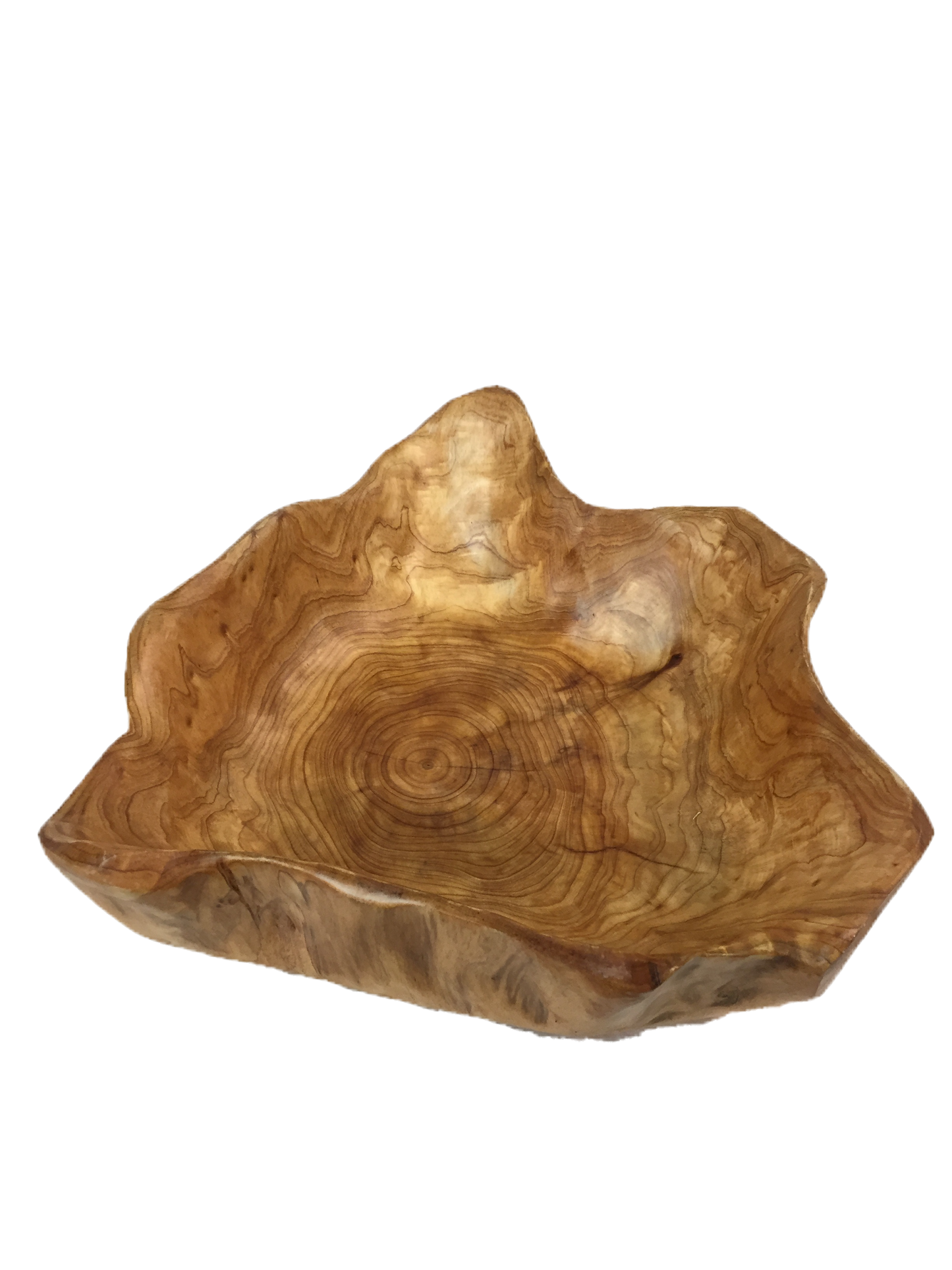FUNCTIONAL ART is the best way to describe Greener Valley's stunning collection of stumps and roots that have been handcrafted into beautiful wine holders, cheese boards, platters, bowls and stools. Handcrafted from the roots and stumps of the Asian Cypress known as Shan Mu. These beautiful stools function equally well as a stool, end table or plant stand. Each piece is absolutely unique. This stool measures 24" high.