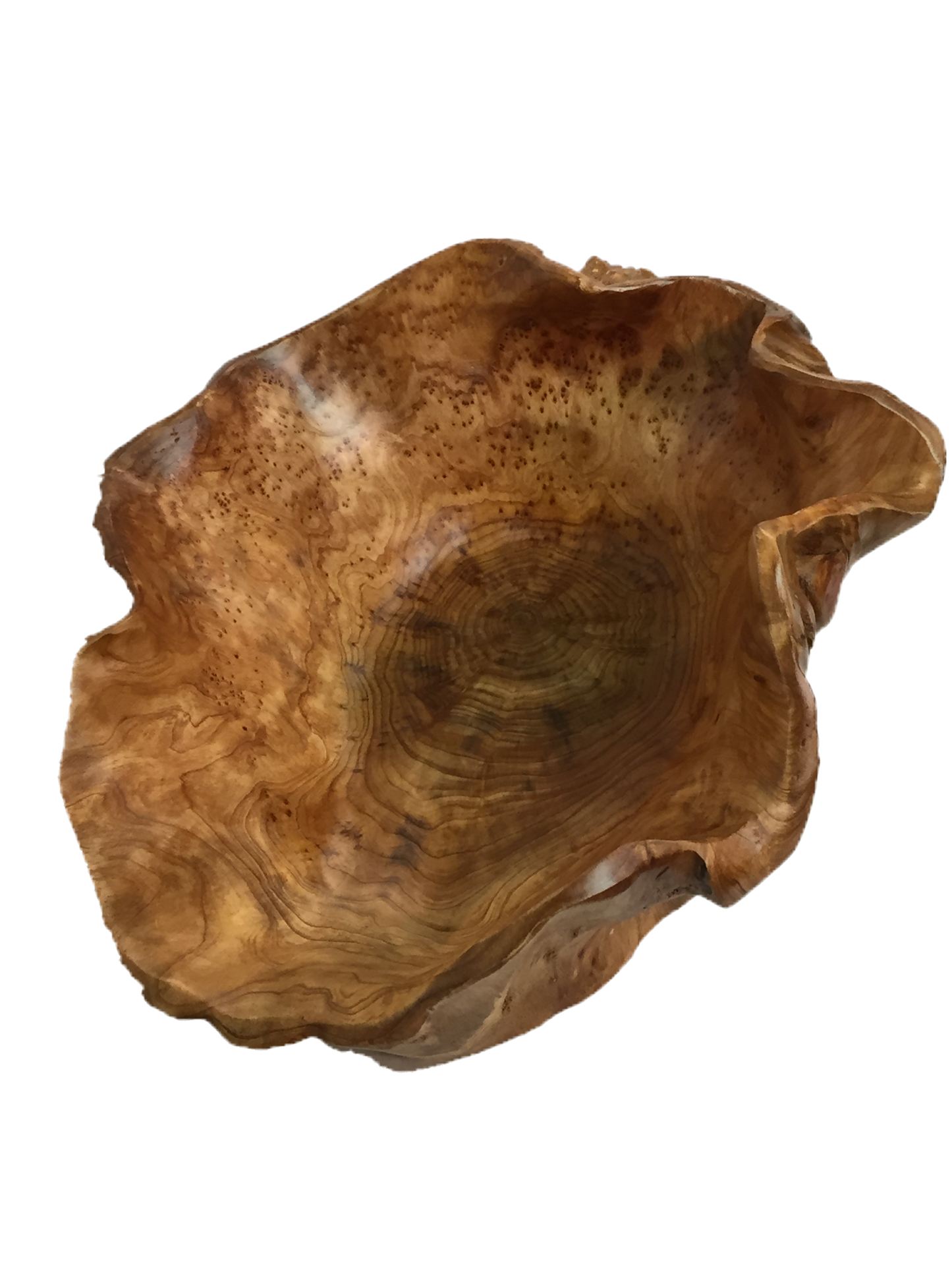 FUNCTIONAL ART is the best way to describe Greener Valley's stunning collection of stumps and roots that have been handcrafted into beautiful wine holders, cheese boards, platters, bowls and stools. Handcrafted from the roots and stumps of the Asian Cypress known as Shan Mu. These beautiful stools function equally well as a stool, end table or plant stand. Each piece is absolutely unique. This stool measures 24" high.
