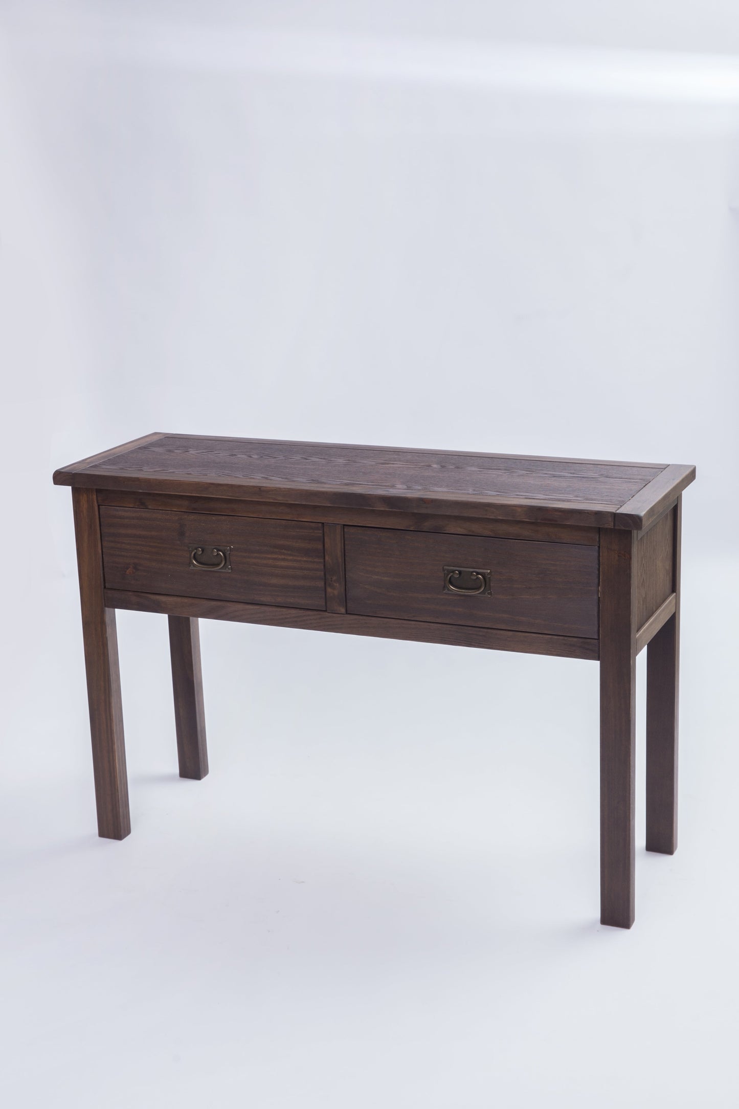 Ready-to-assemble solid wood console table