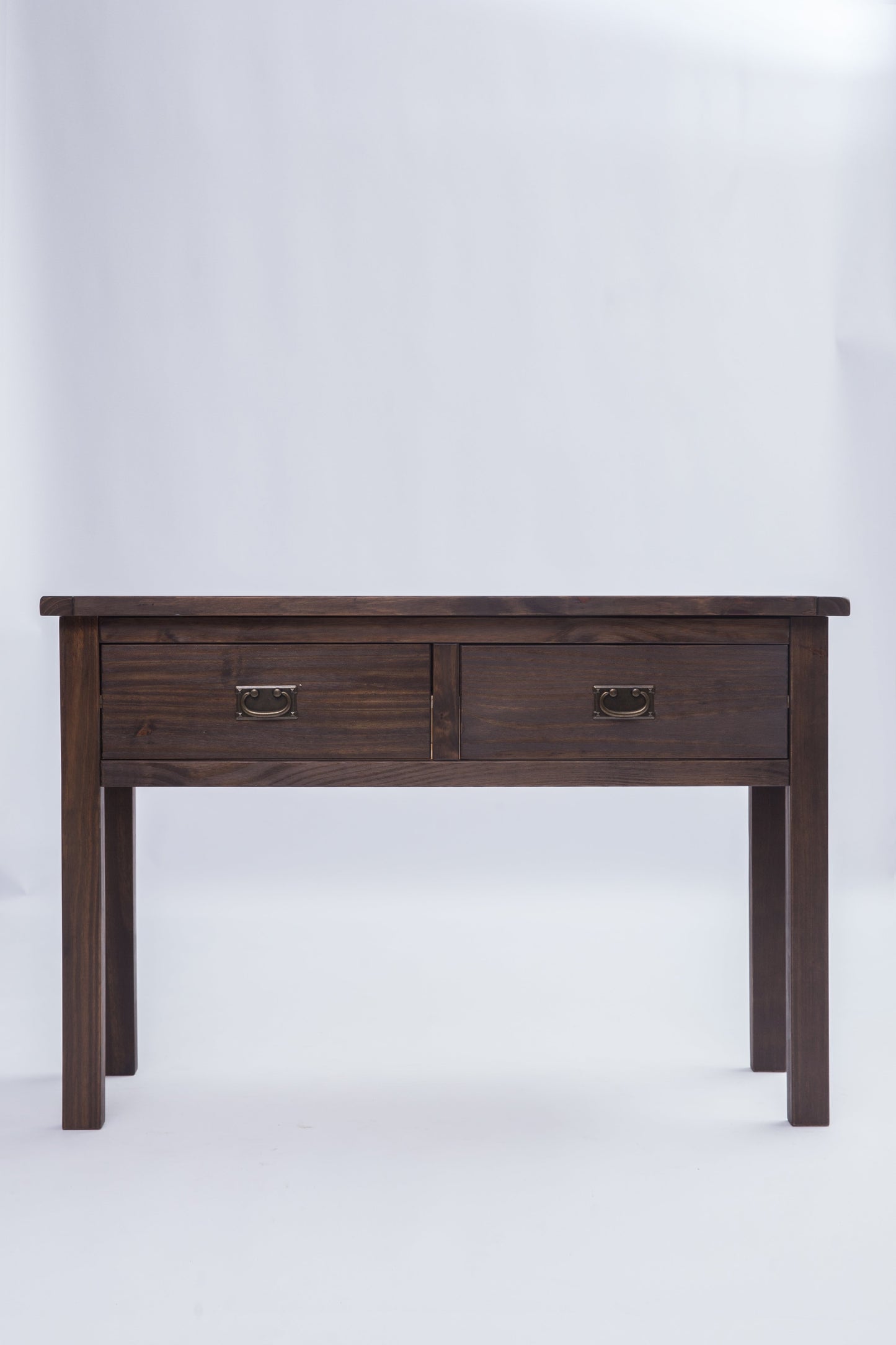 Ready-to-assemble solid wood console table
