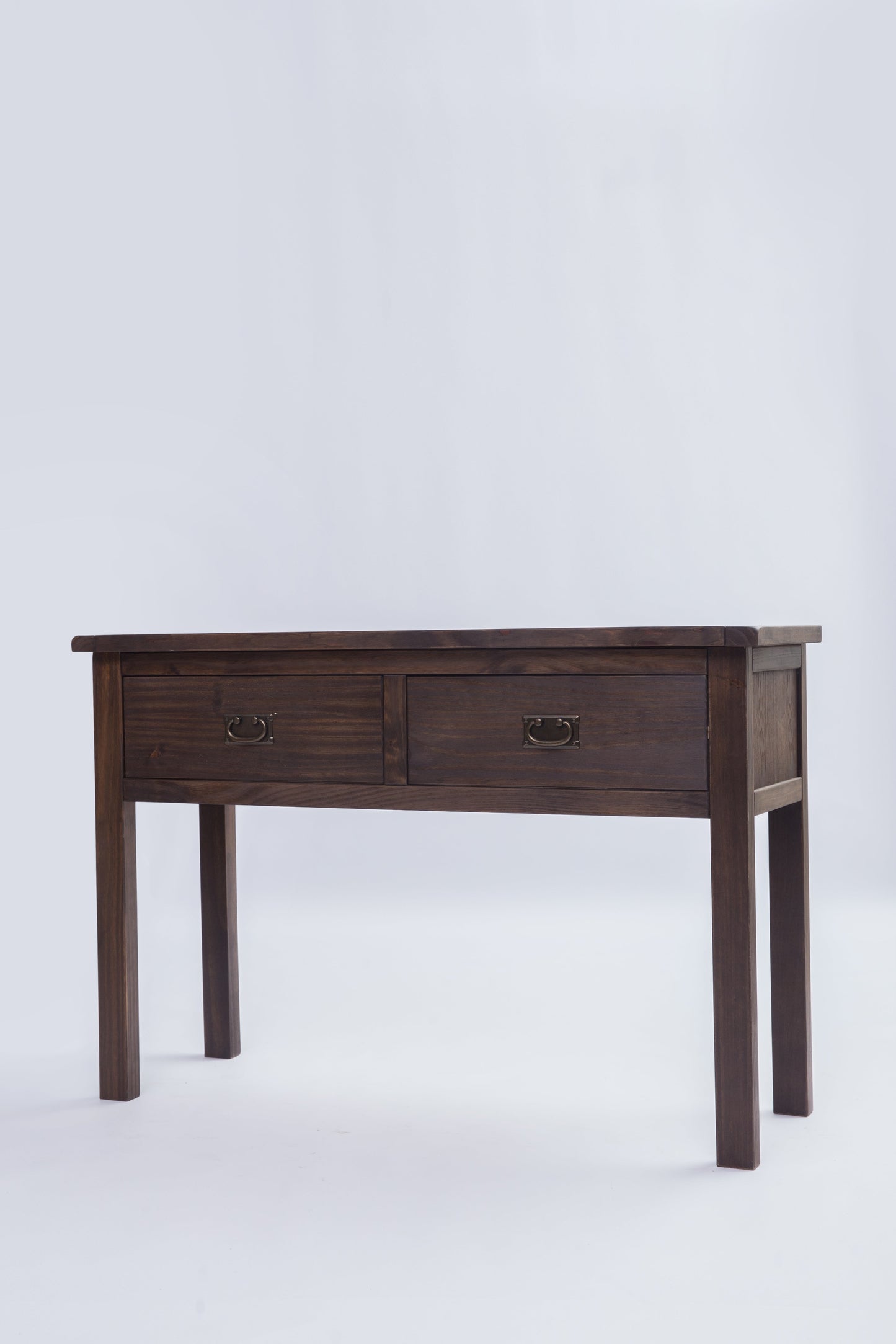 Ready-to-assemble solid wood console table