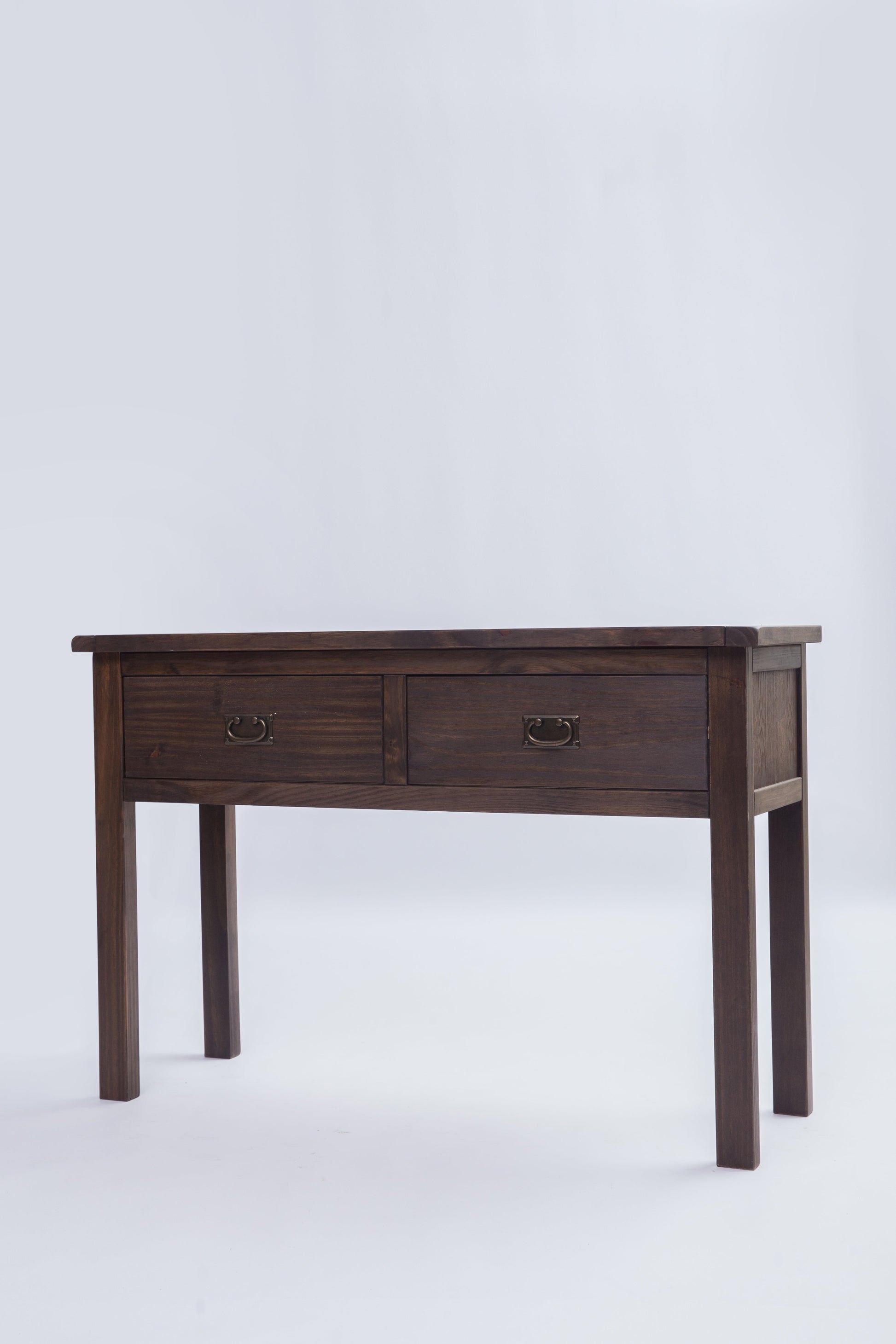 Ready-to-assemble solid wood console table