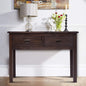 Ready-to-assemble solid wood console table