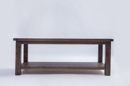 Ready-to-assemble solid wood coffee table
