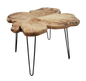 Root Coffee Table with metal legs