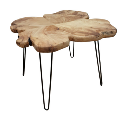 Root Coffee Table with metal legs
