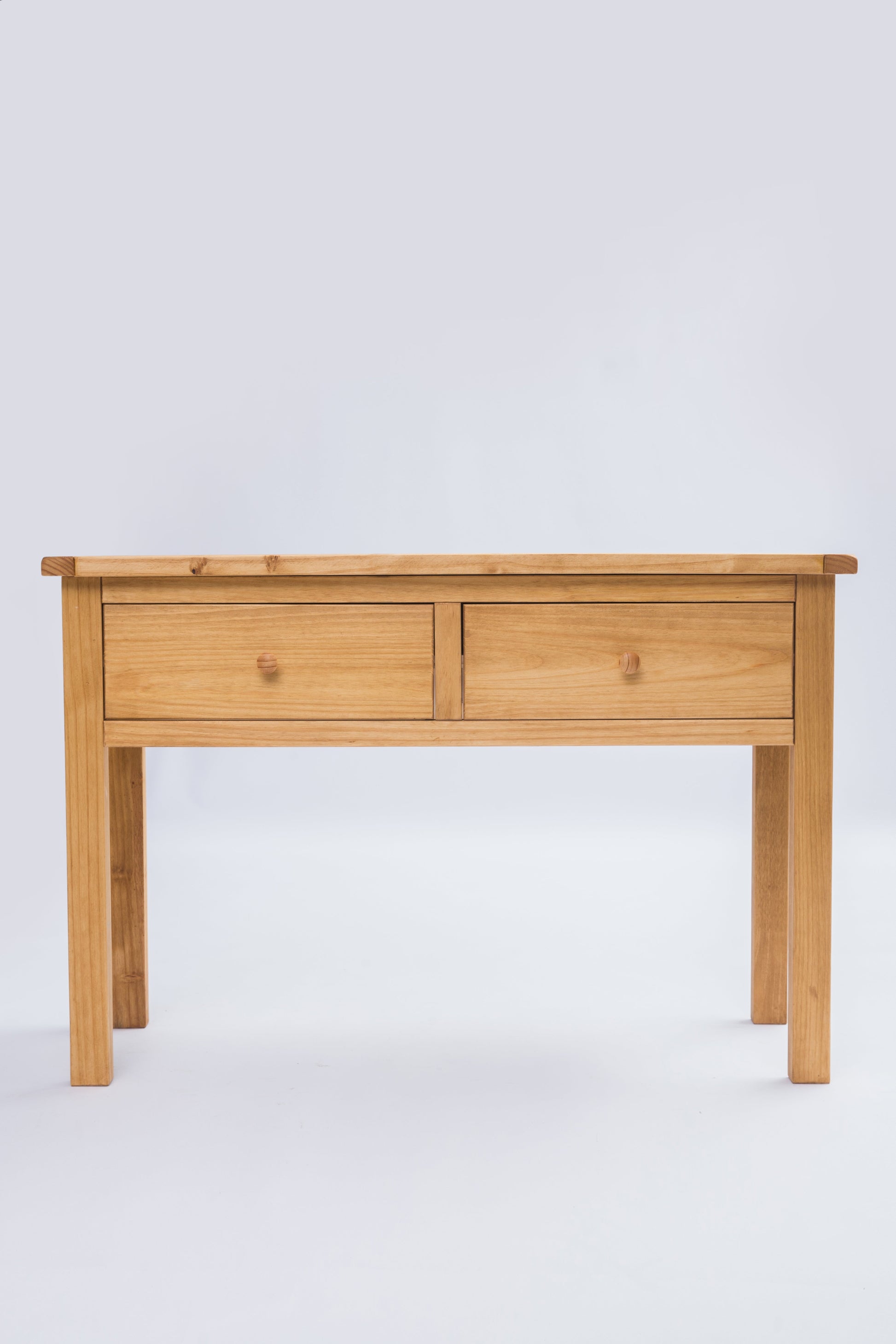 Ready-to-assemble solid wood console table