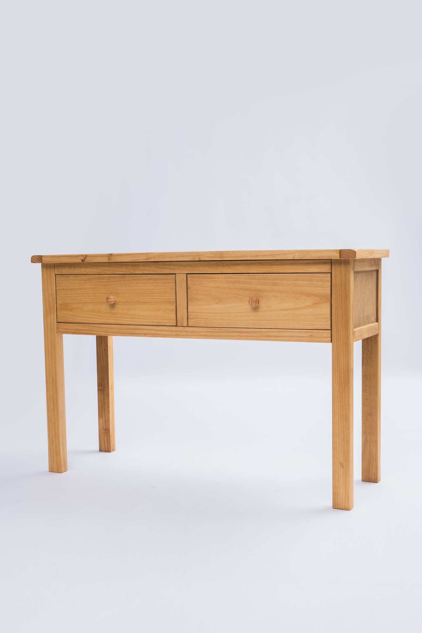 Ready-to-assemble solid wood console table