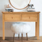 Ready-to-assemble solid wood console table