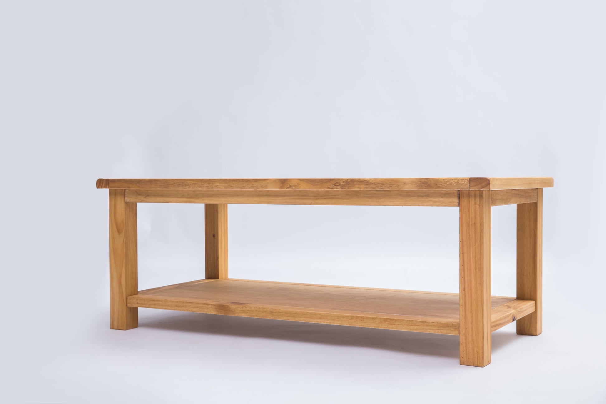 Ready-to-assemble solid wood coffee table