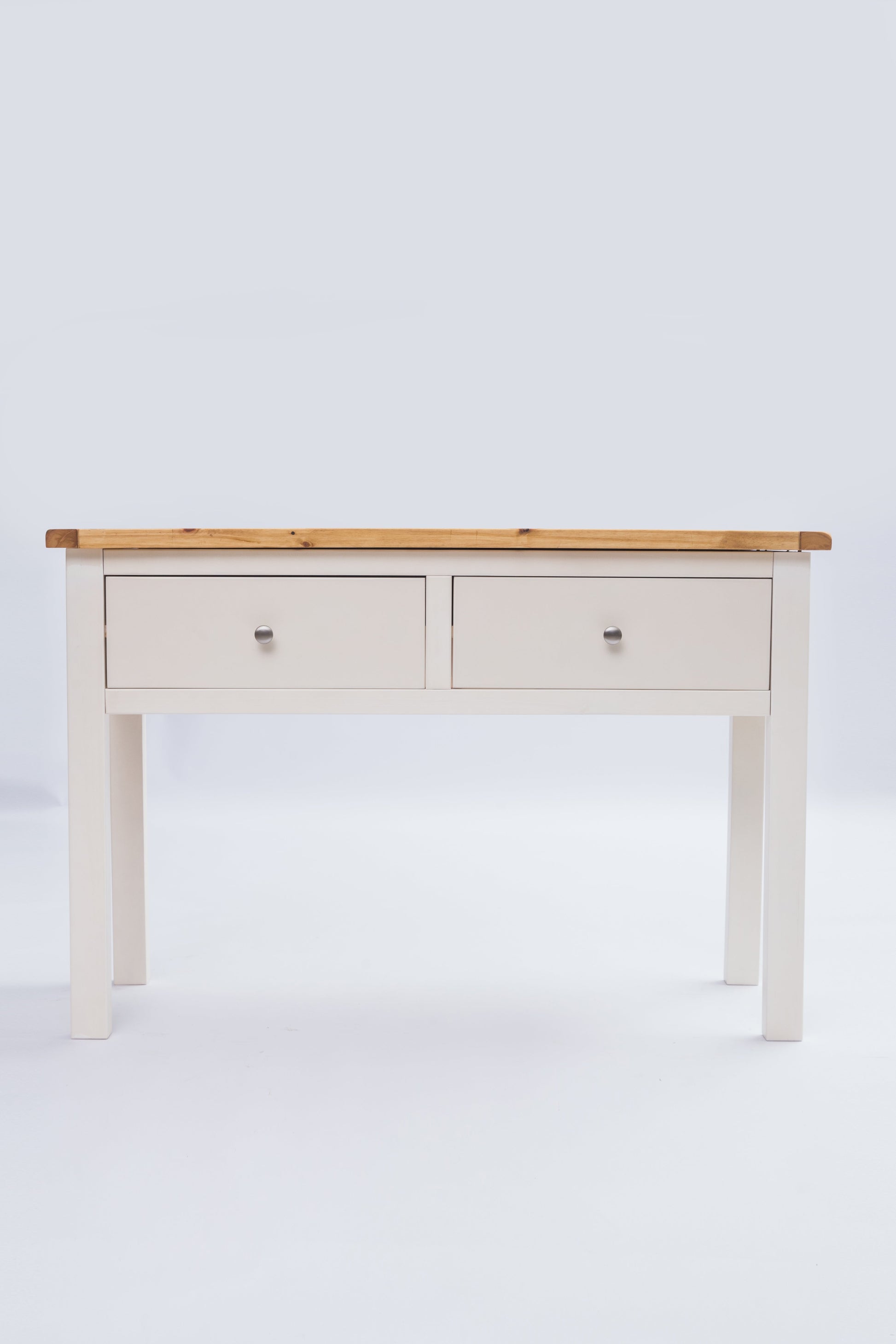 Ready-to-assemble solid wood console table