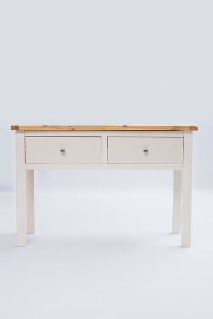 Ready-to-assemble solid wood console table
