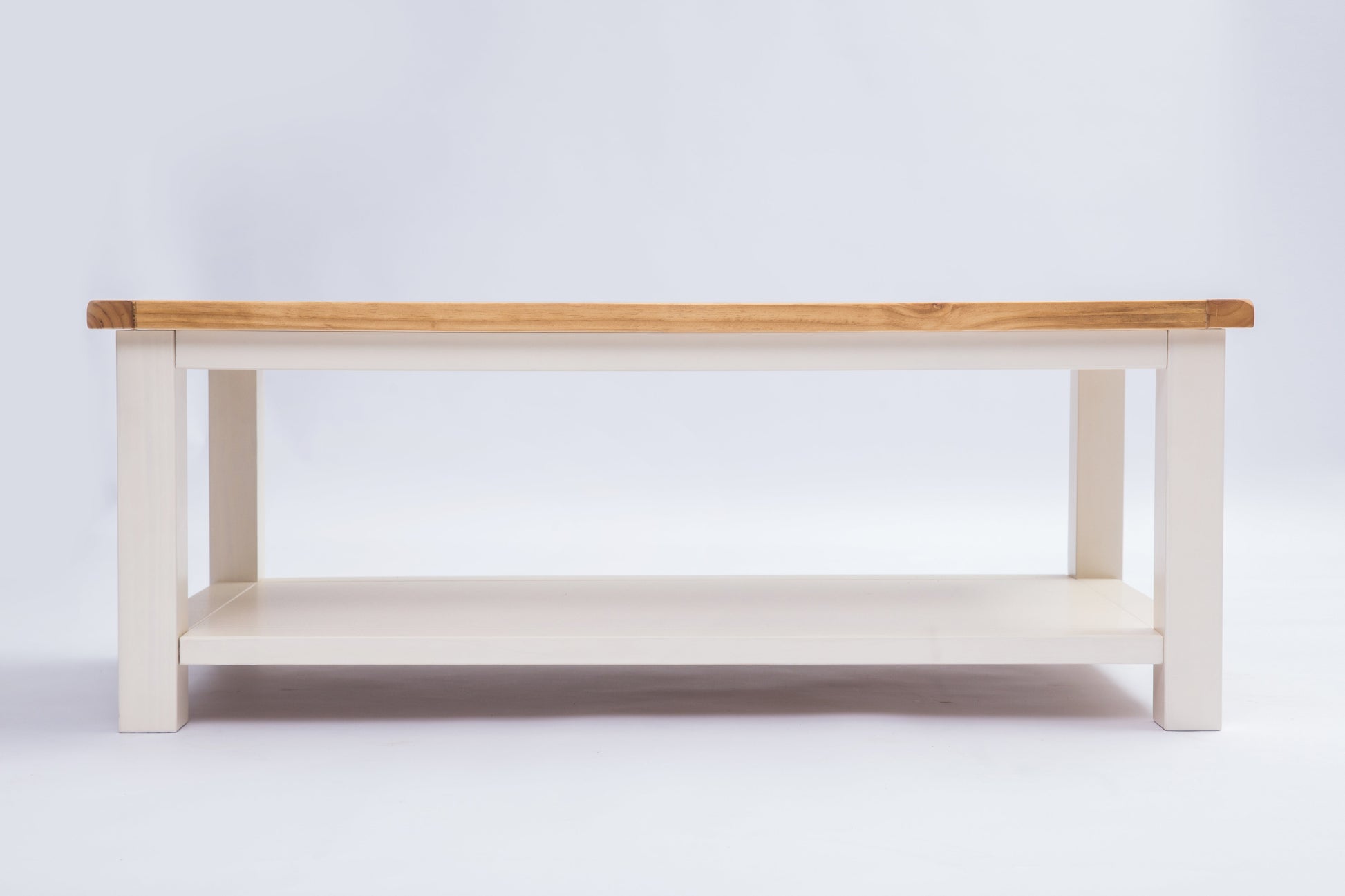 Ready-to-assemble solid wood coffee table