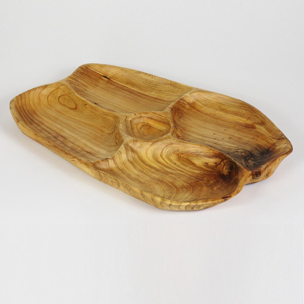 FUNCTIONAL ART is the best way to describe Greener Valley's stunning collection of stumps and roots that have been handcrafted into beautiful wine holders, cheese boards, platters, bowls and stools. Handcrafted from the roots and stumps of the Asian Cypress known as Shan Mu. These beautiful stools function equally well as a stool, end table or plant stand. Each piece is absolutely unique. This stool measures 24" high.