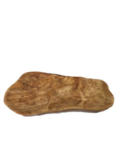 FUNCTIONAL ART is the best way to describe Greener Valley's stunning collection of stumps and roots that have been handcrafted into beautiful wine holders, cheese boards, platters, bowls and stools. Handcrafted from the roots and stumps of the Asian Cypress known as Shan Mu. These beautiful stools function equally well as a stool, end table or plant stand. Each piece is absolutely unique. This stool measures 24" high.